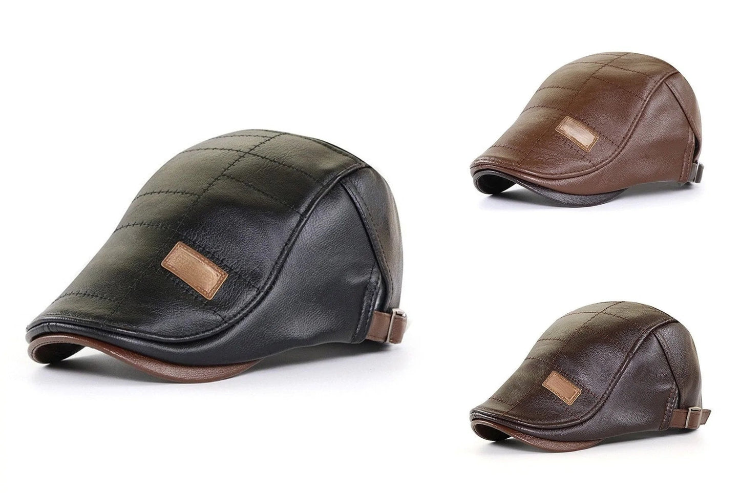 Béret en cuir nouvelle mode