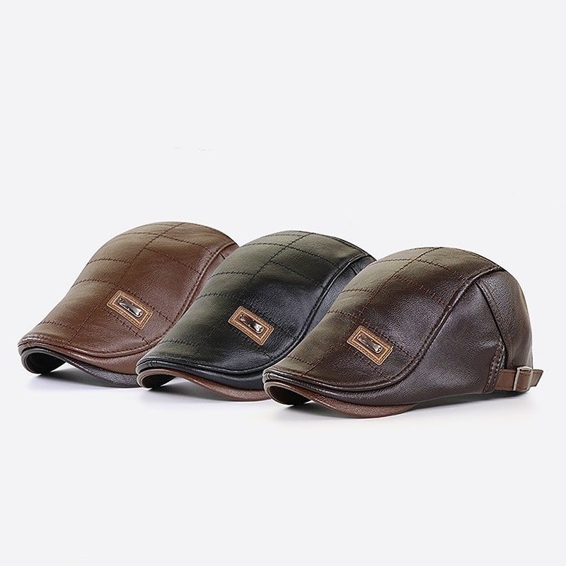 Béret en cuir nouvelle mode