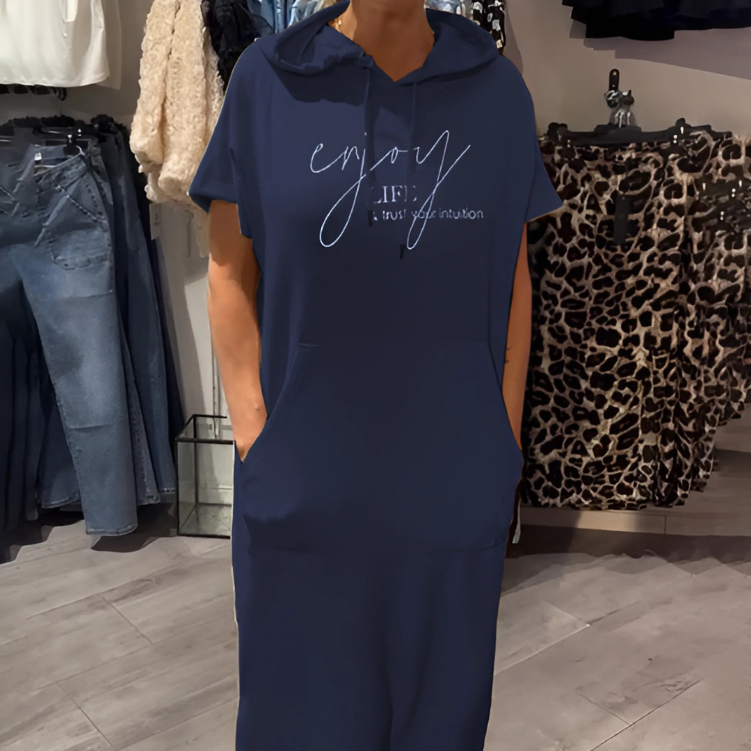 Bequemes Kapuzenkleid für Damen