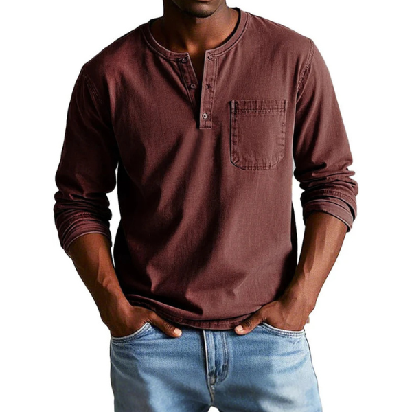 Thomas | Chemise Vintage à Manches Longues