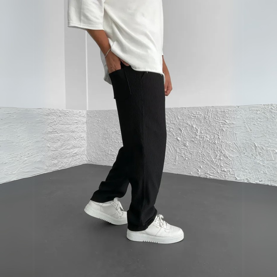 Ripp-Hose mit lockerem Sitz