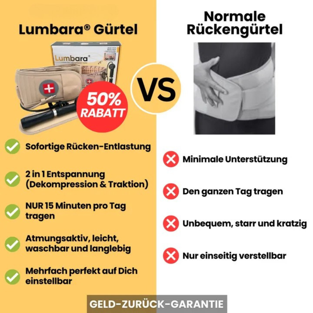Dekompressions-Gürtel gegen Rückenschmerzen