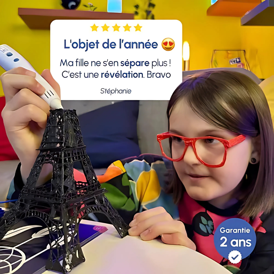 Stylo d’impression 3D créatif pour enfants