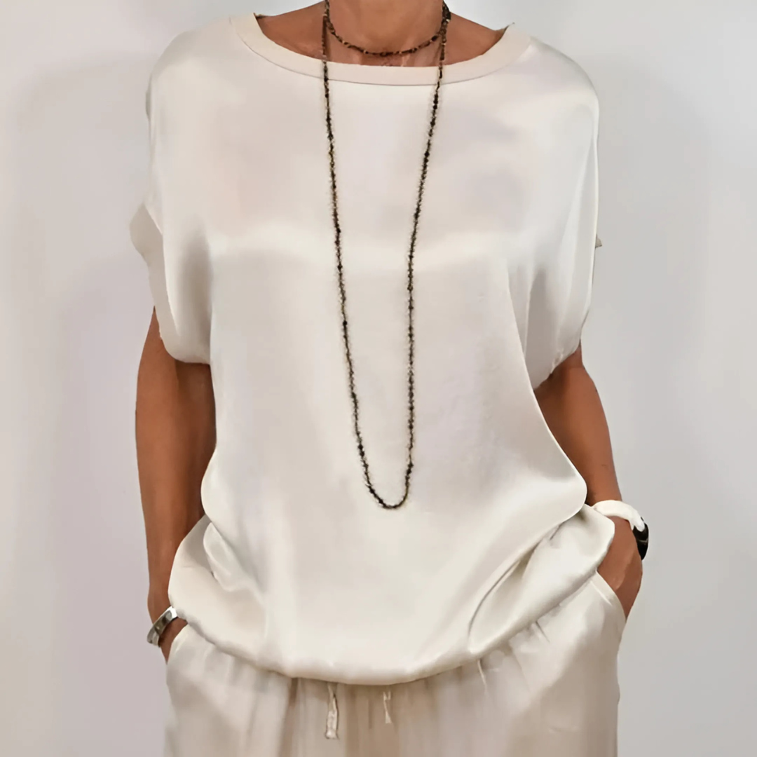 Ensemble satin femme élégant