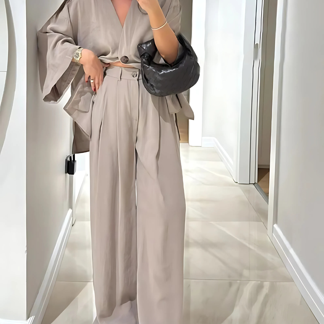 Ensemble élégant à coupe ample – Décontracté & Stylé
