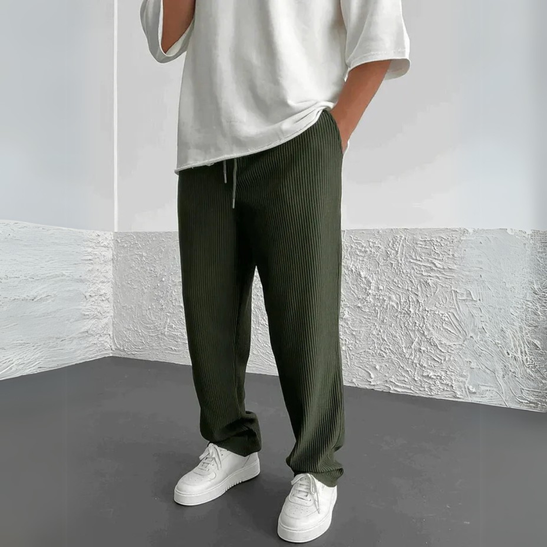 Ripp-Hose mit lockerem Sitz