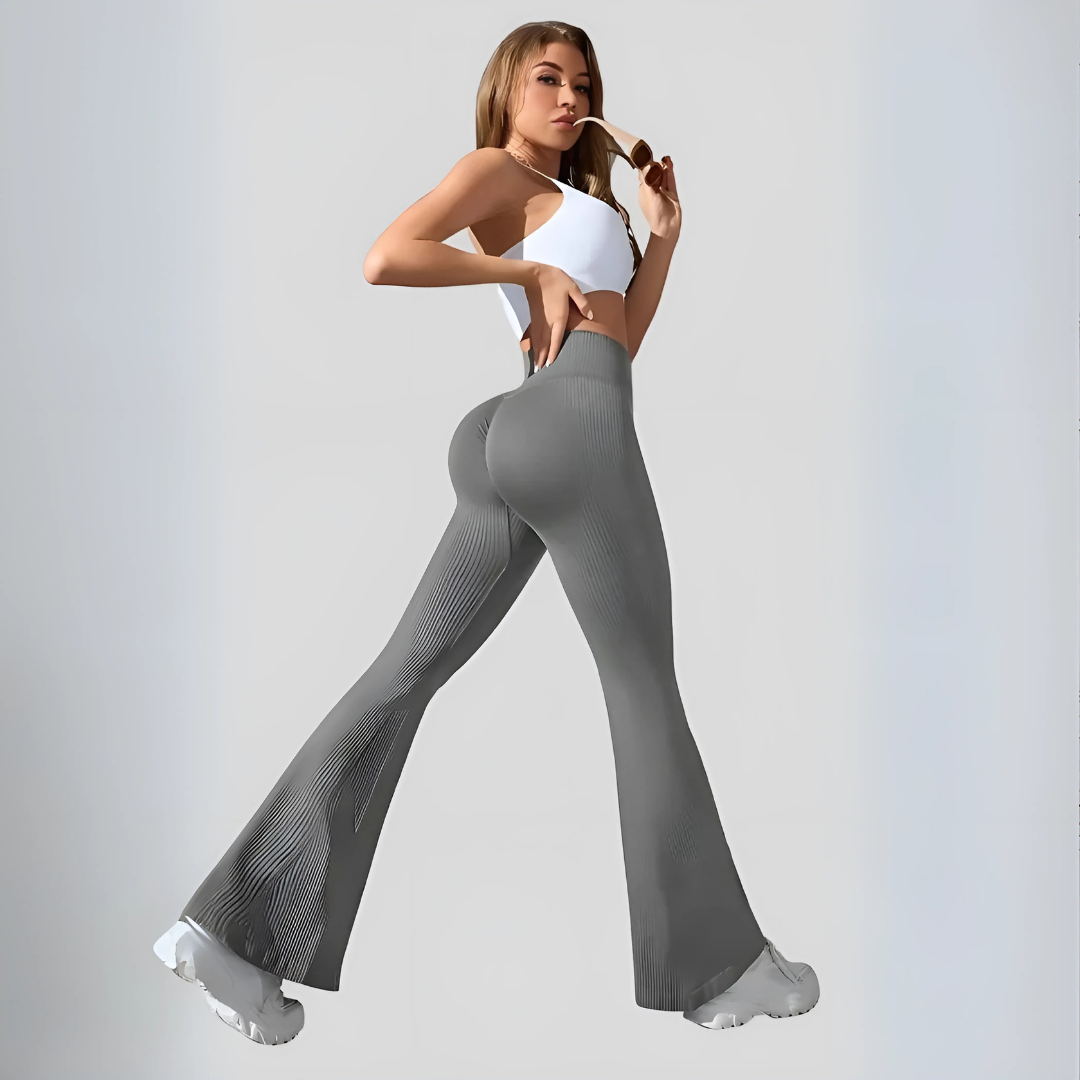 Figurformende Leggings mit Schlag