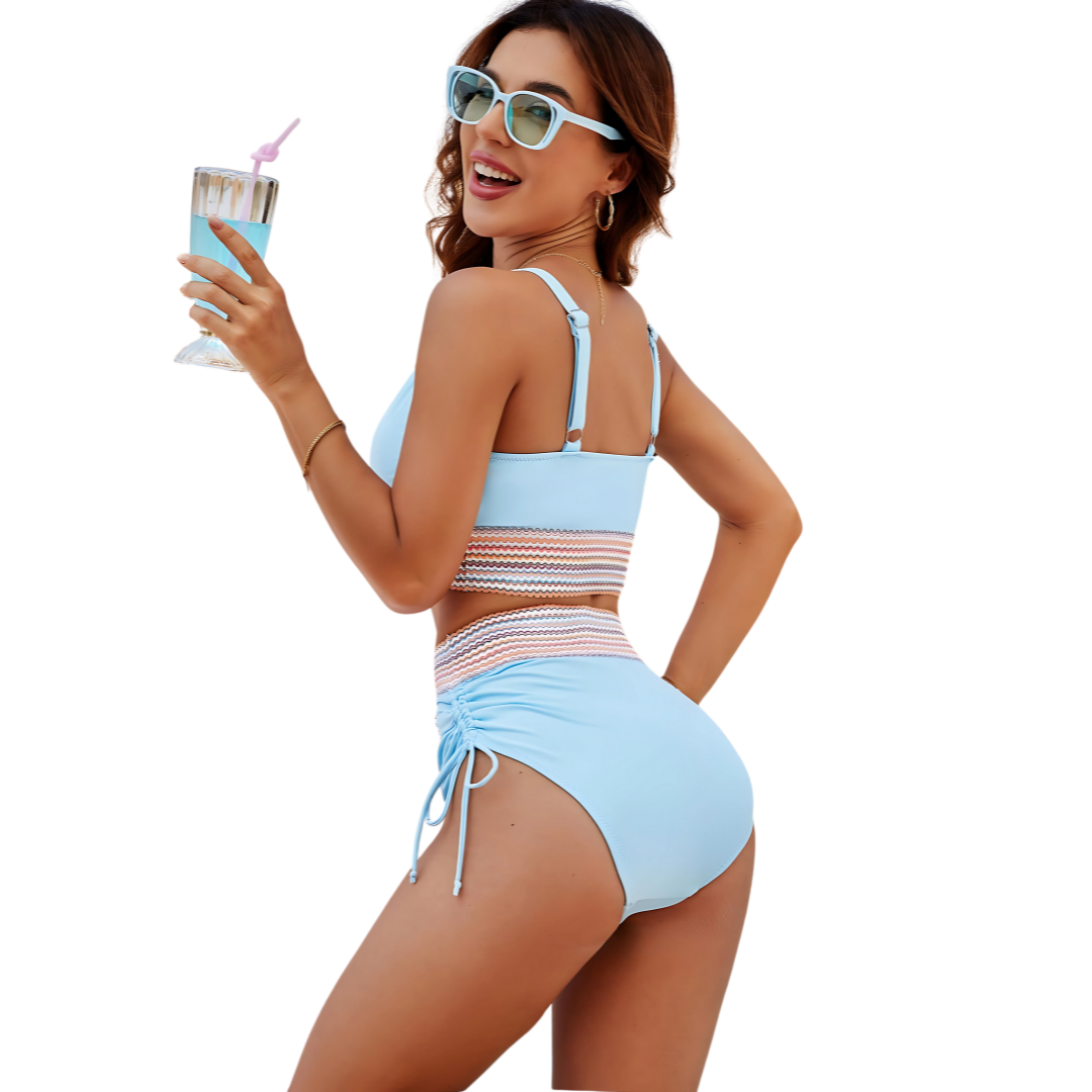 Maillot 2 pièces taille haute
