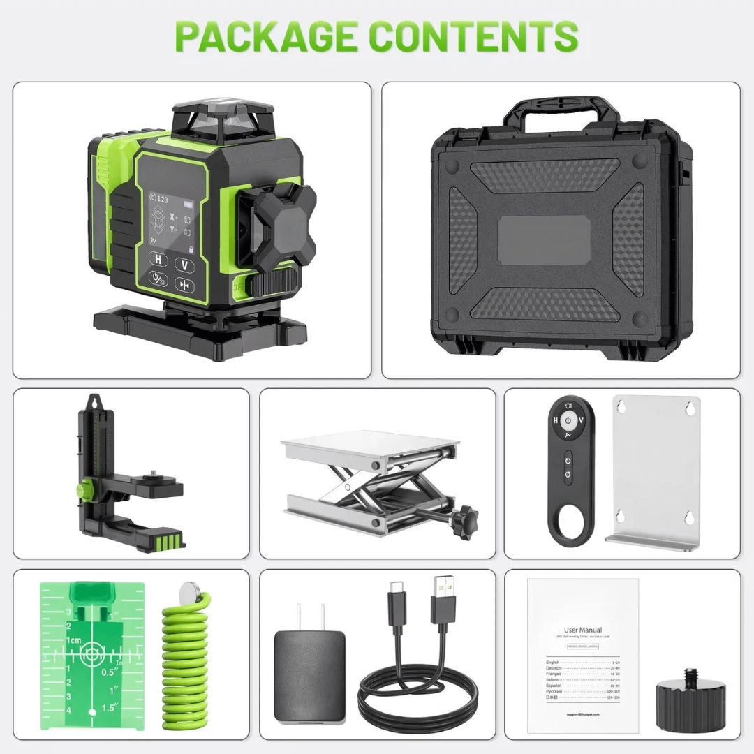 Hochpräziser 4D-Laser 360° für Bauarbeiten