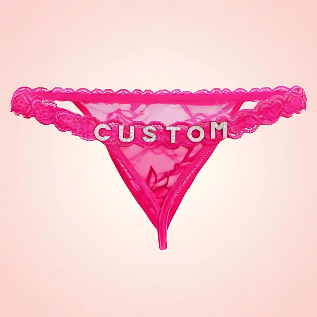 String Dentelle Personnalisé avec Prénom ou Message