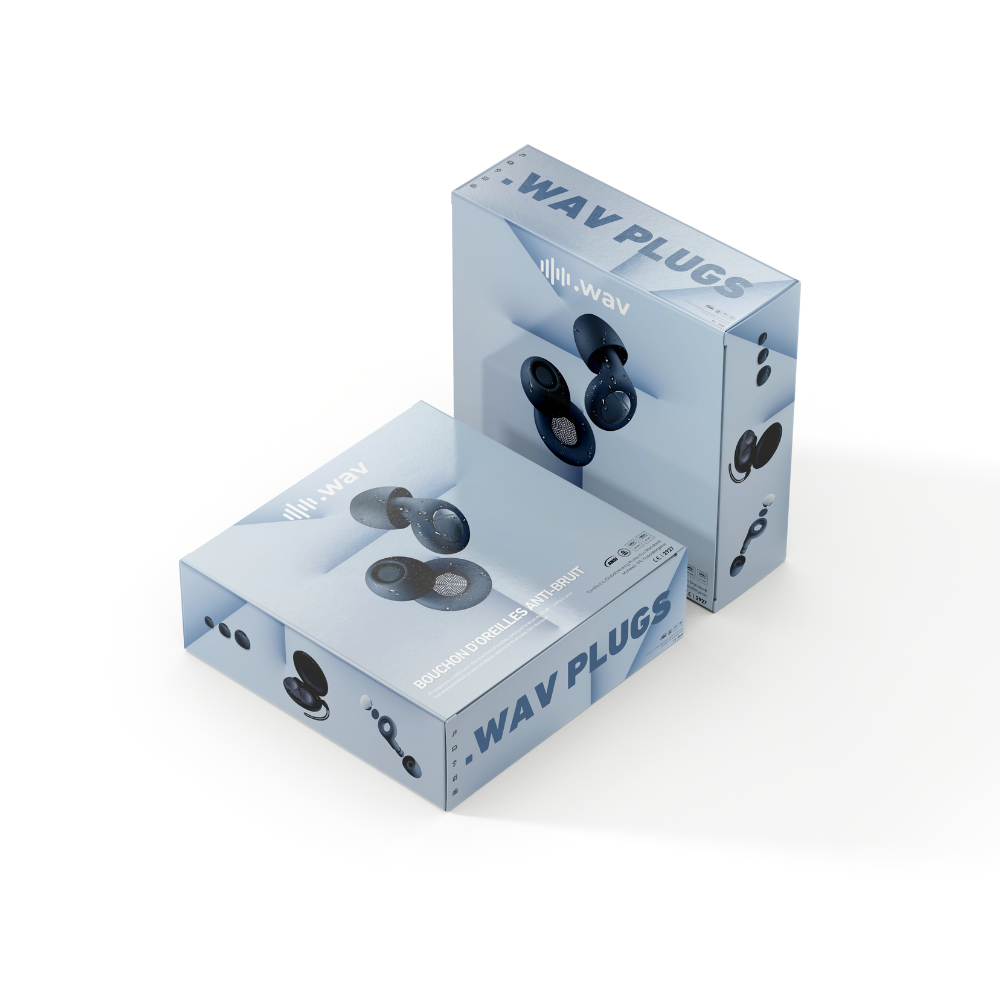 Bouchon d'oreilles Haute Qualité + Boîtier Offert