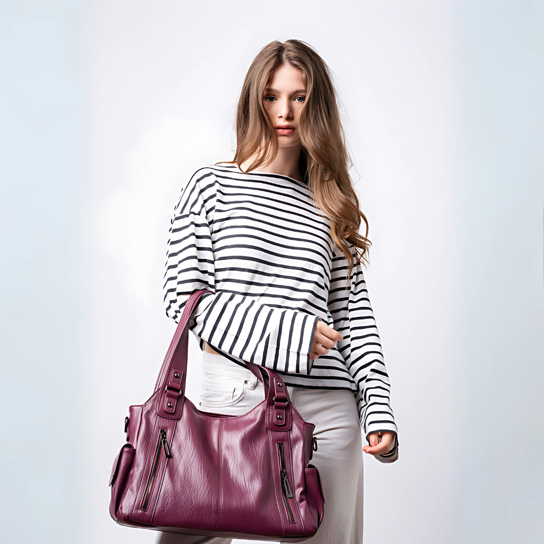 Sac cabas végan bordeaux