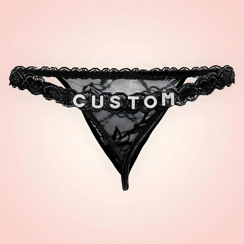 String Dentelle Personnalisé avec Prénom ou Message