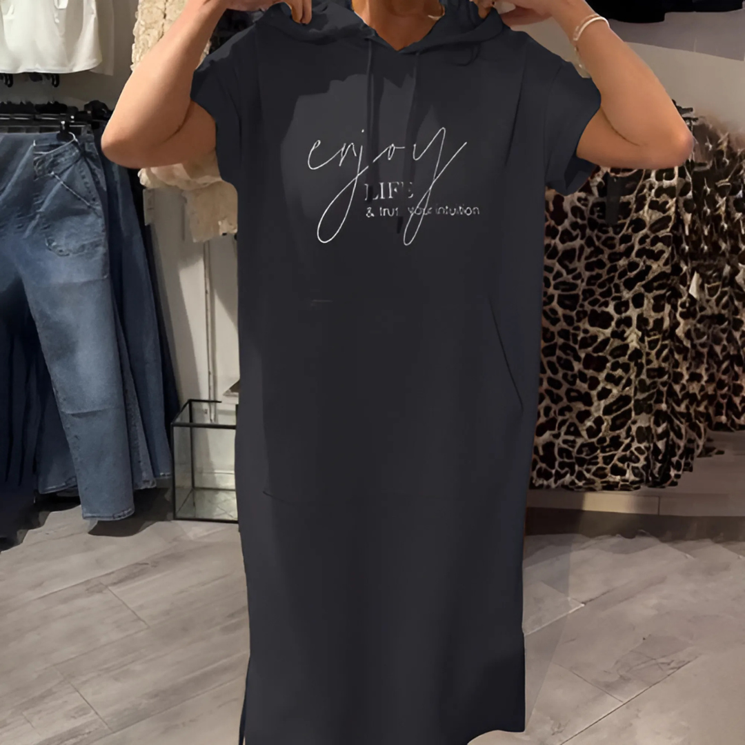 Bequemes Kapuzenkleid für Damen