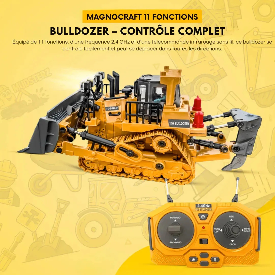 Engin de chantier télécommandé réaliste