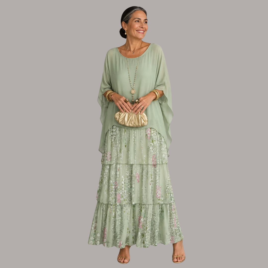 Elegantes und bequemes, fließendes langes Kleid für Damen