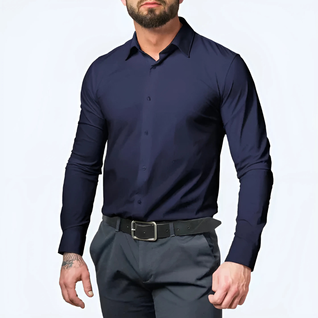 Chemise Homme Infroissable Coupe Slim Confort Stretch