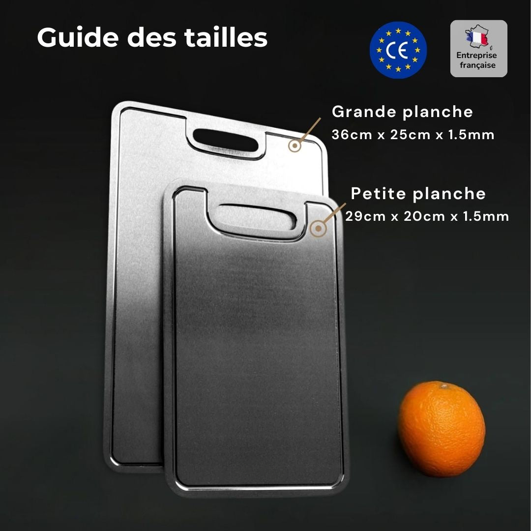 Robustes und hygienisches Schneidebrett aus Titan