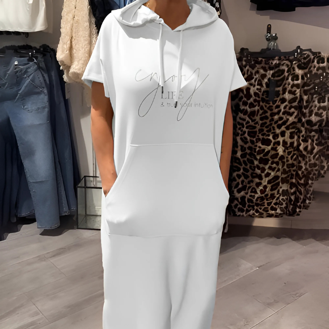 Bequemes Kapuzenkleid für Damen