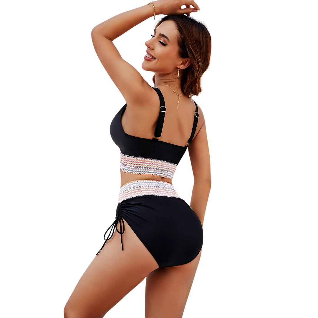 Maillot 2 pièces taille haute
