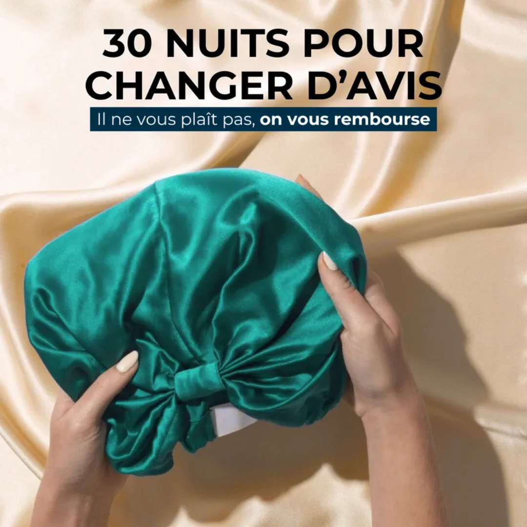 Bonnet de nuit en soie naturelle