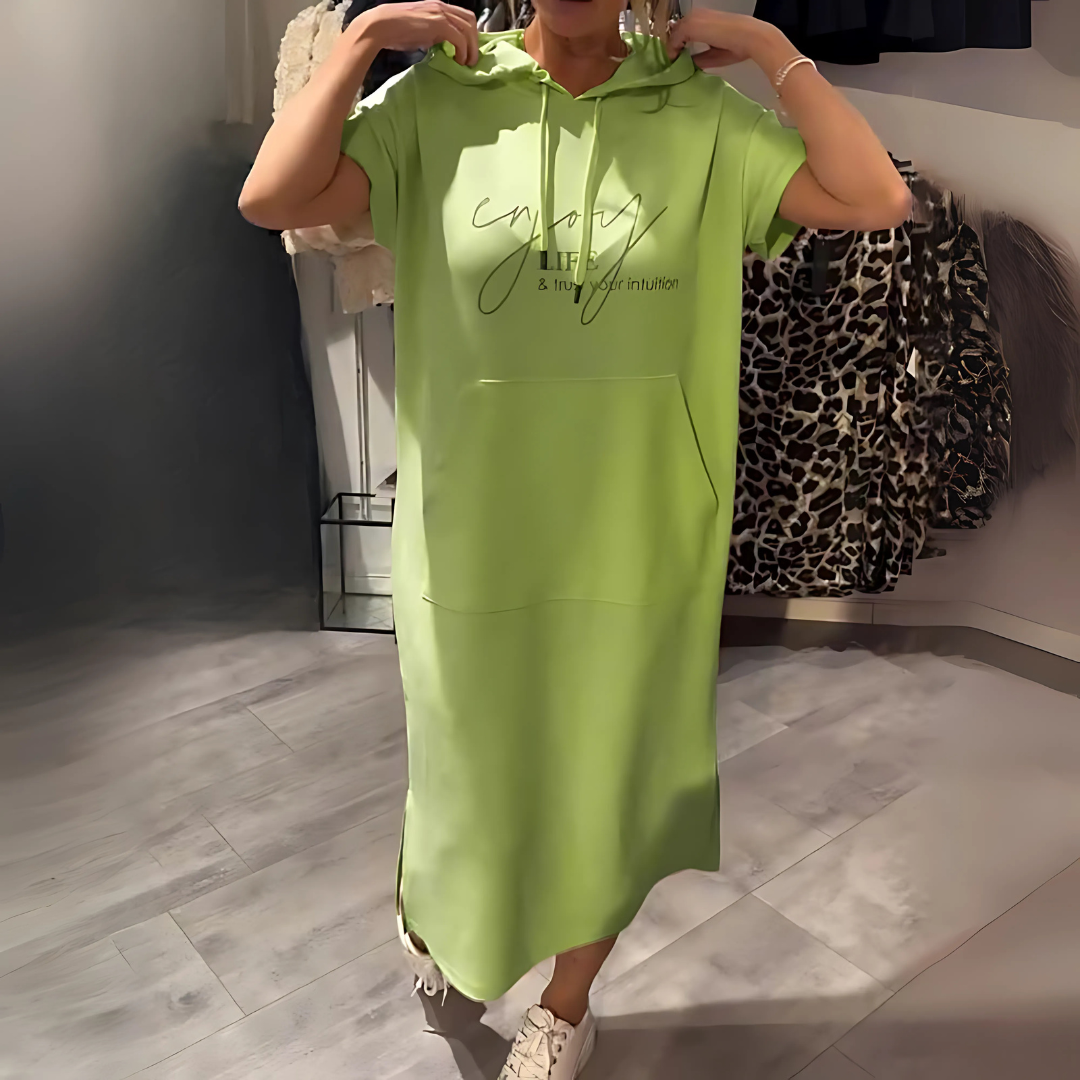 Bequemes Kapuzenkleid für Damen