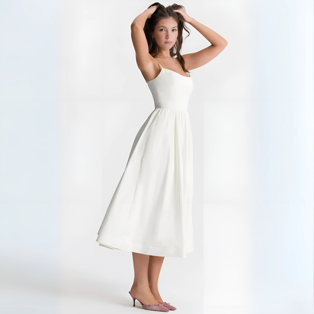 Damen Midikleid mit Trägern