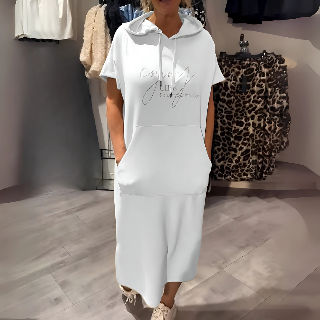 Bequemes Kapuzenkleid für Damen