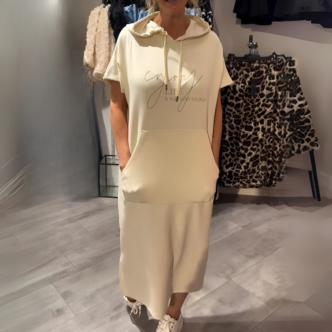 Bequemes Kapuzenkleid für Damen