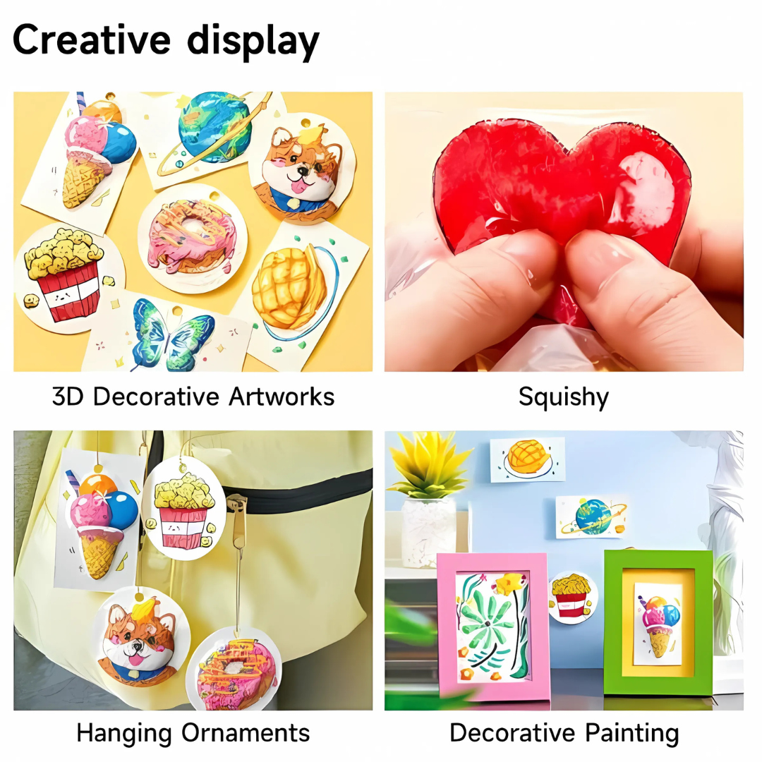 Kit de peinture créative pour enfants avec effet 3D