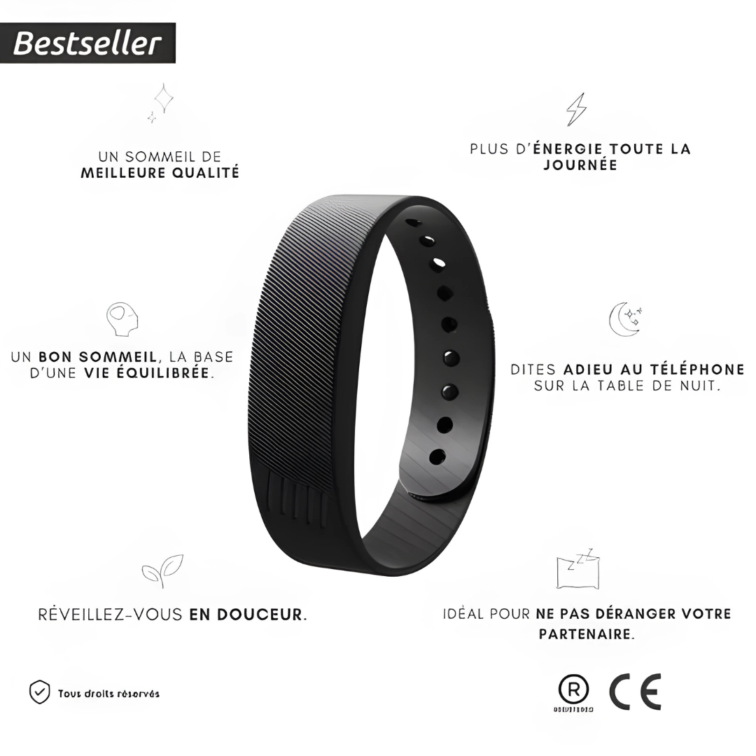 Bracelet intelligent de réveil silencieux