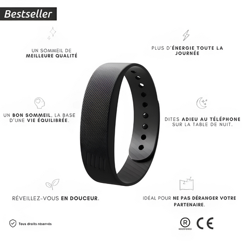 Bracelet intelligent de réveil silencieux