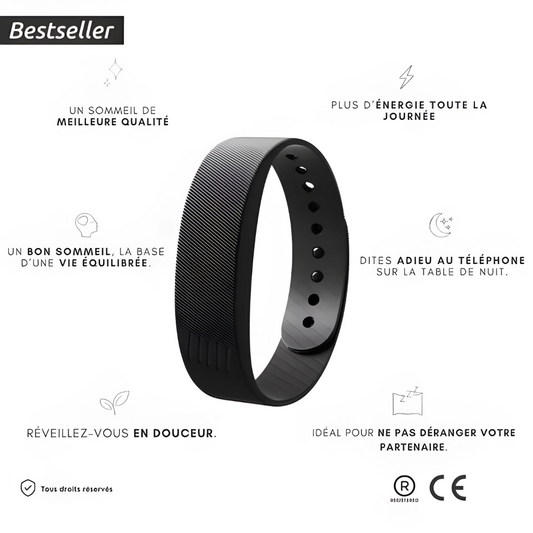 Bracelet intelligent de réveil silencieux
