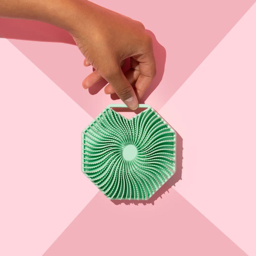 Brosse exfoliante en silicone