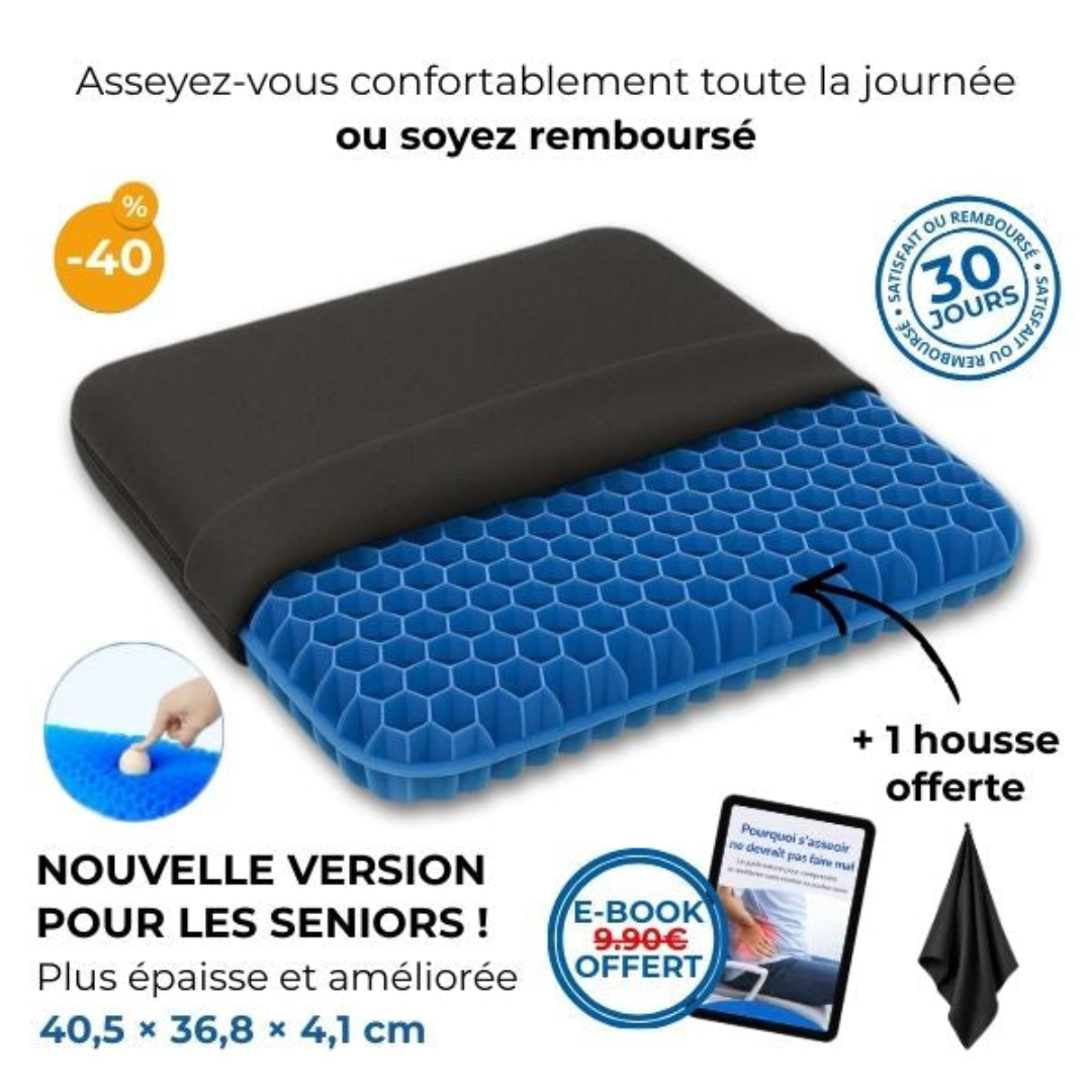 Coussin d’assise ergonomique en gel respirant Alp CH — free download