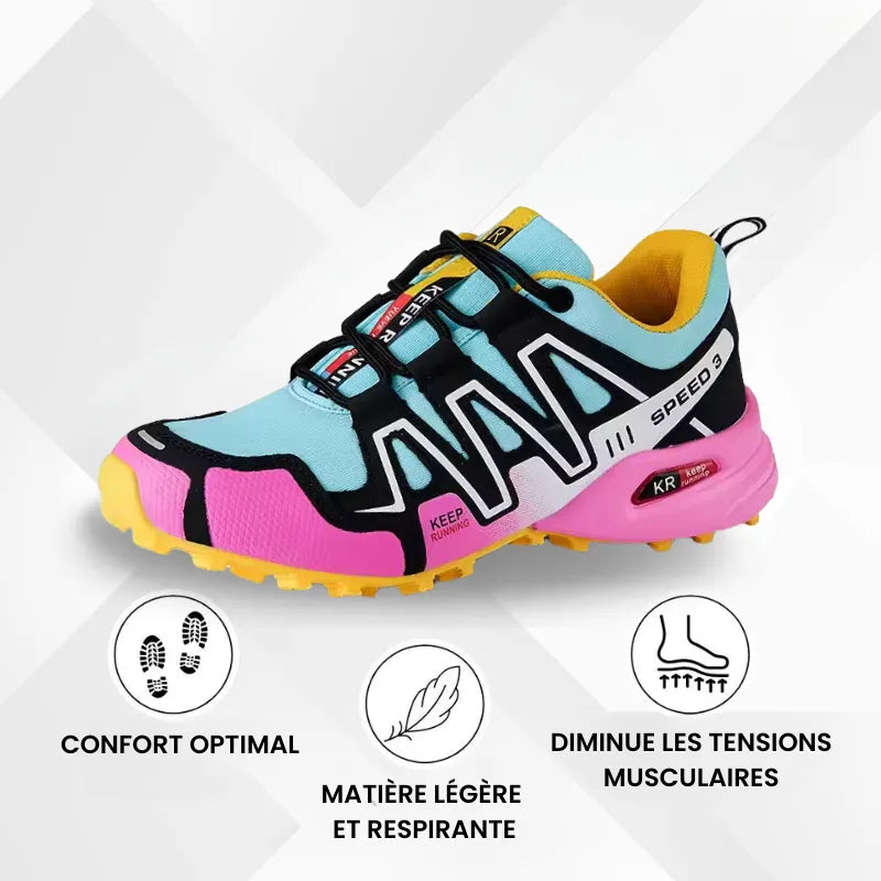 Chaussures de marche à confort orthopédique femme