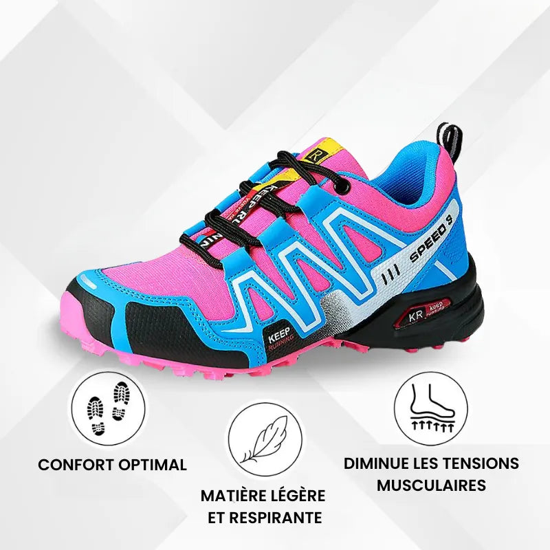 Chaussures de marche à confort orthopédique femme