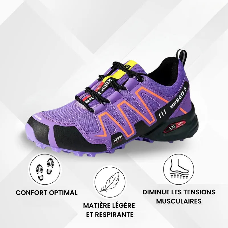 Chaussures de marche à confort orthopédique femme