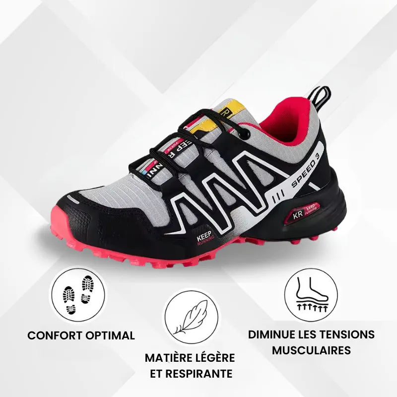 Chaussures de marche à confort orthopédique femme