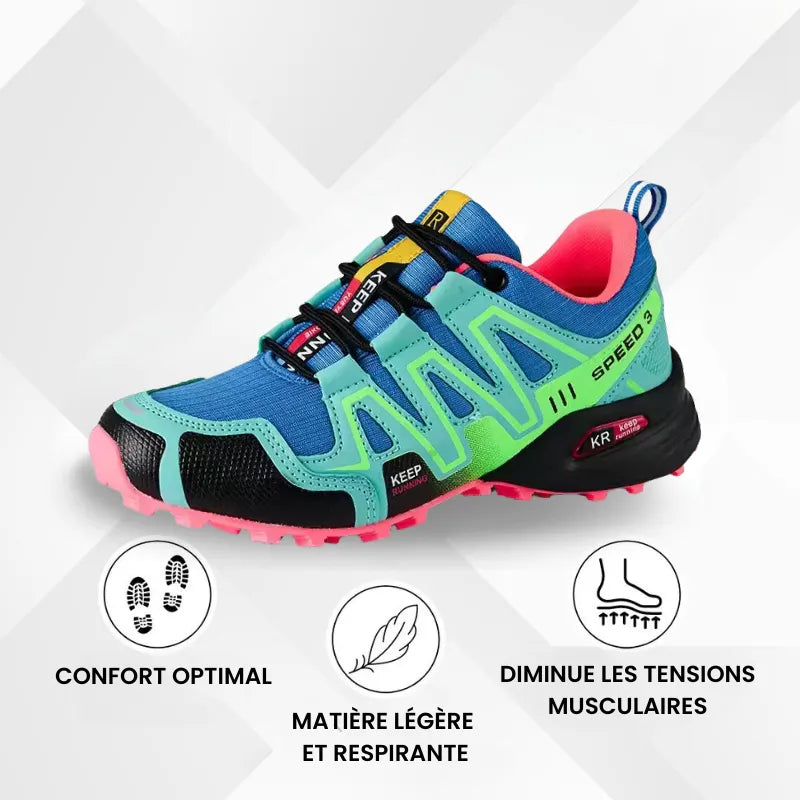 Chaussures de marche à confort orthopédique femme