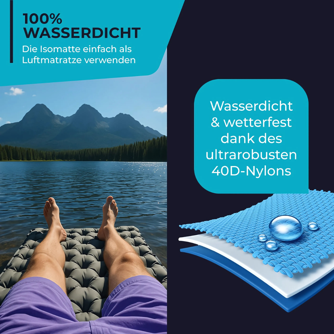 Ultraleichte aufblasbare Isomatte