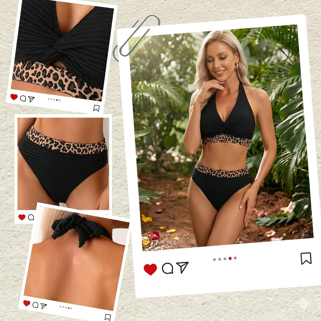 Bikini mit Leopardenmuster