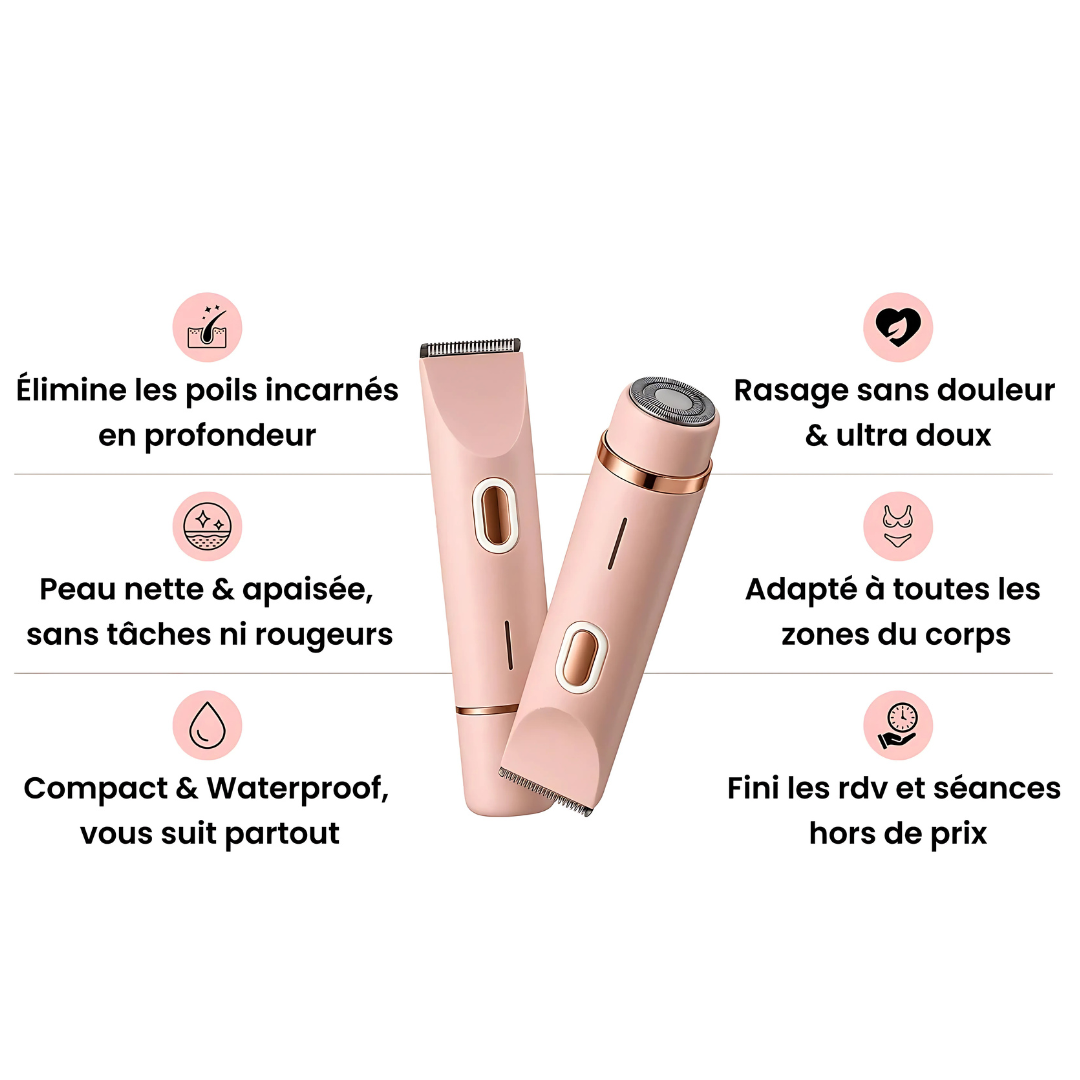 Tondeuse électrique femme waterproof zones sensibles