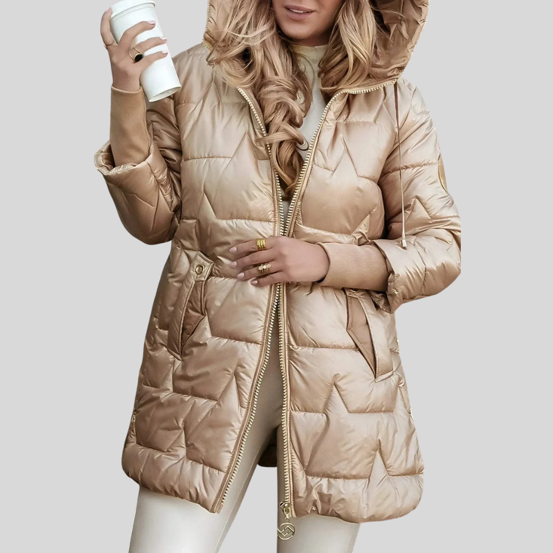 Veste matelassée longue femme