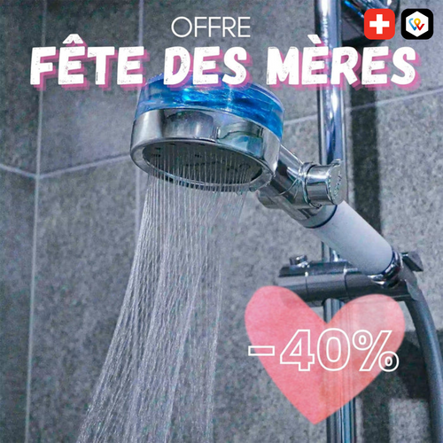 Pommeau de Douche Anti-Calcaire Haute Pression