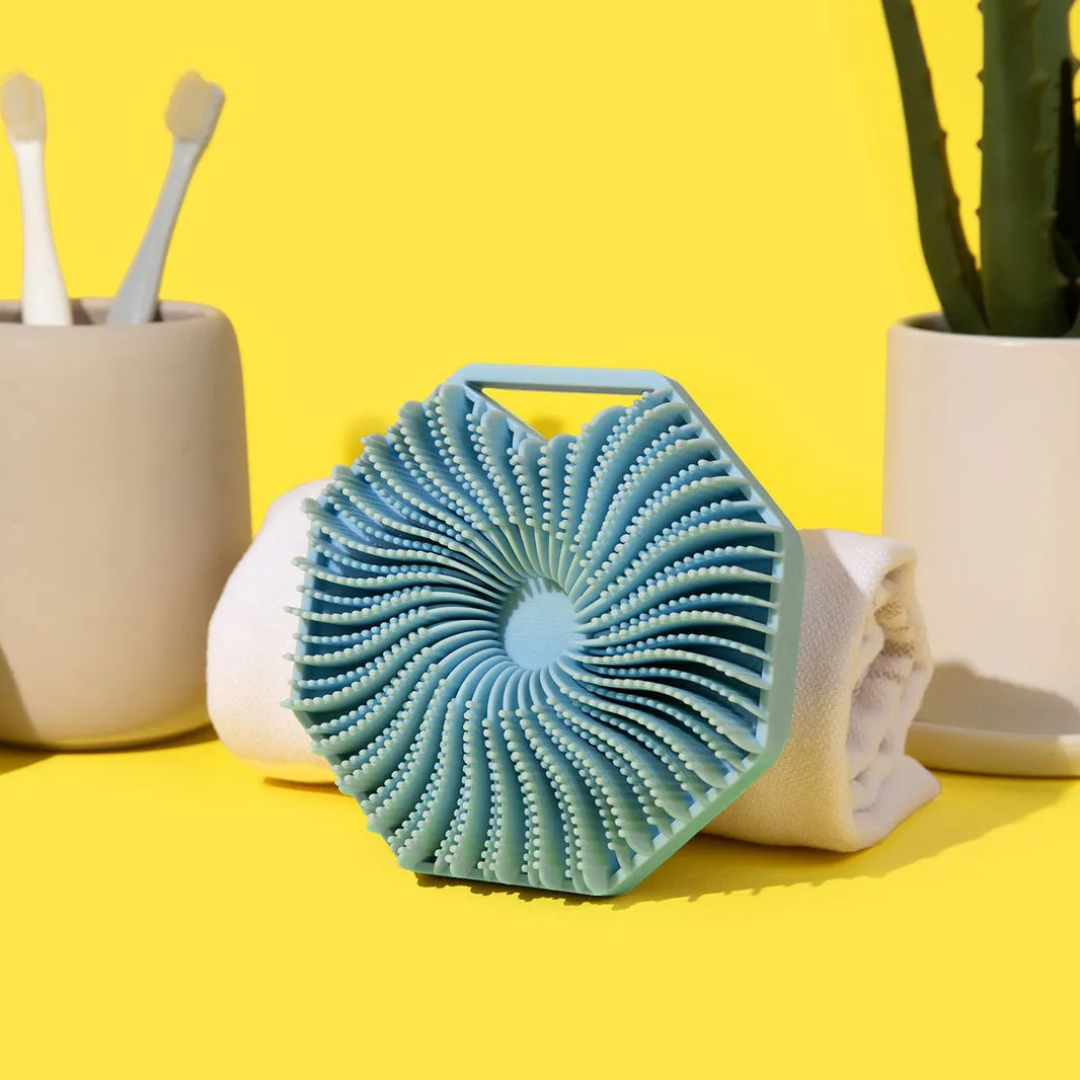 Brosse exfoliante en silicone