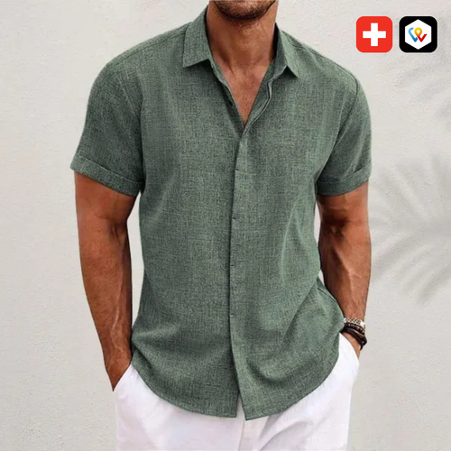 Chemise légère en lin pour homme