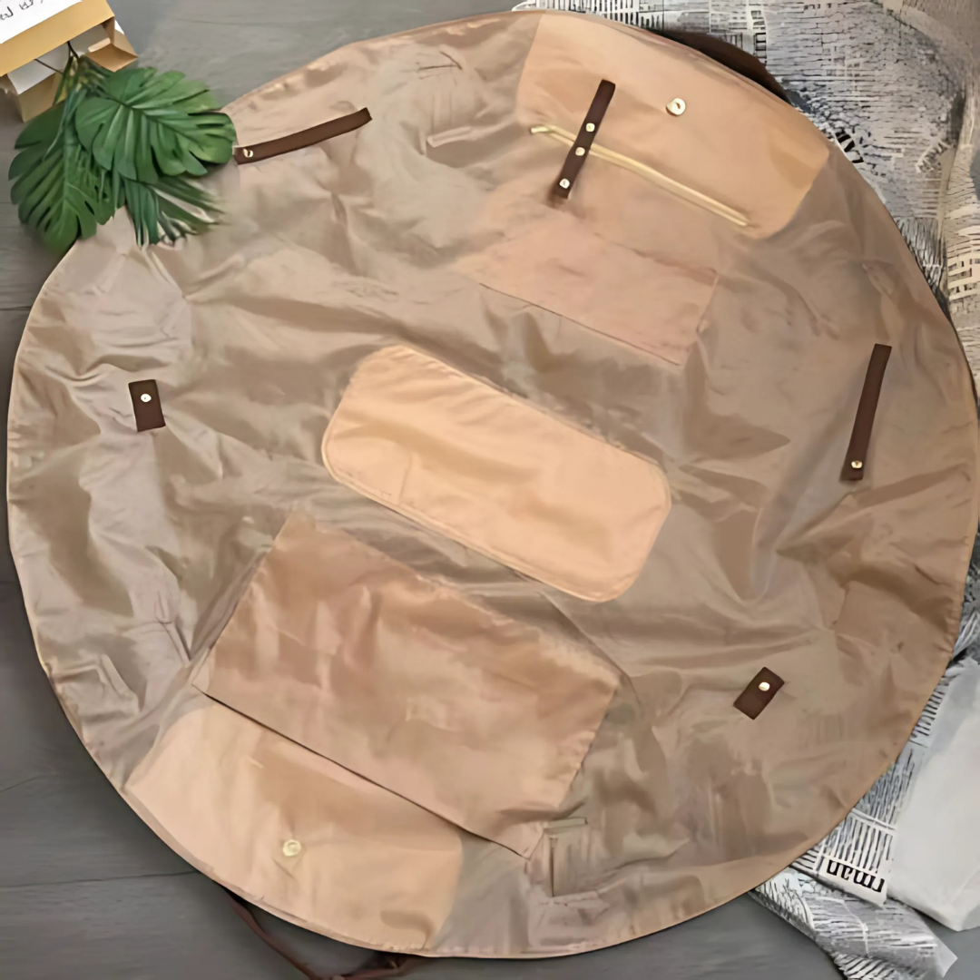 Sac de courses pliable avec fermeture éclair