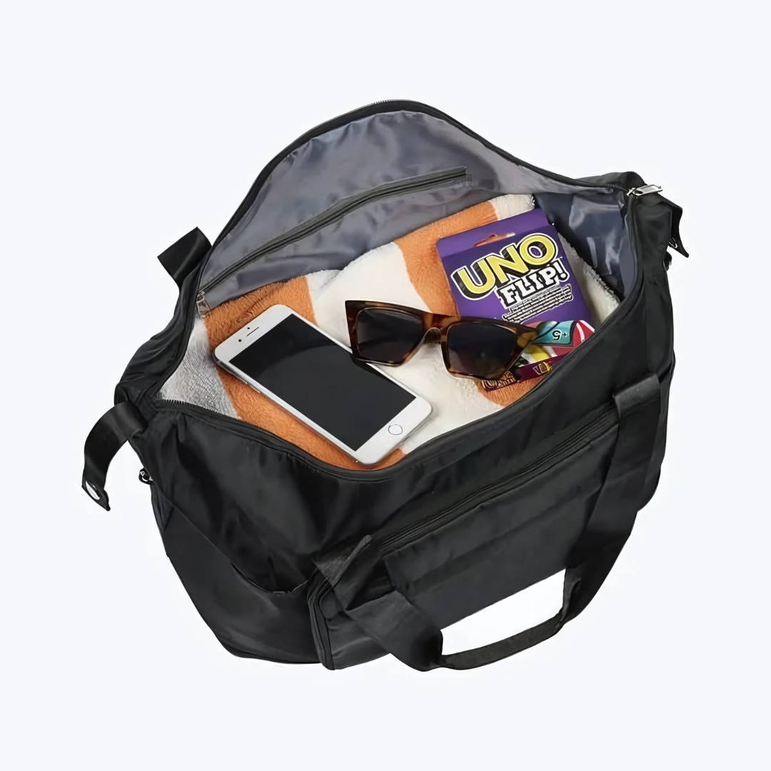 Reisetasche mit Trolleyhalterung