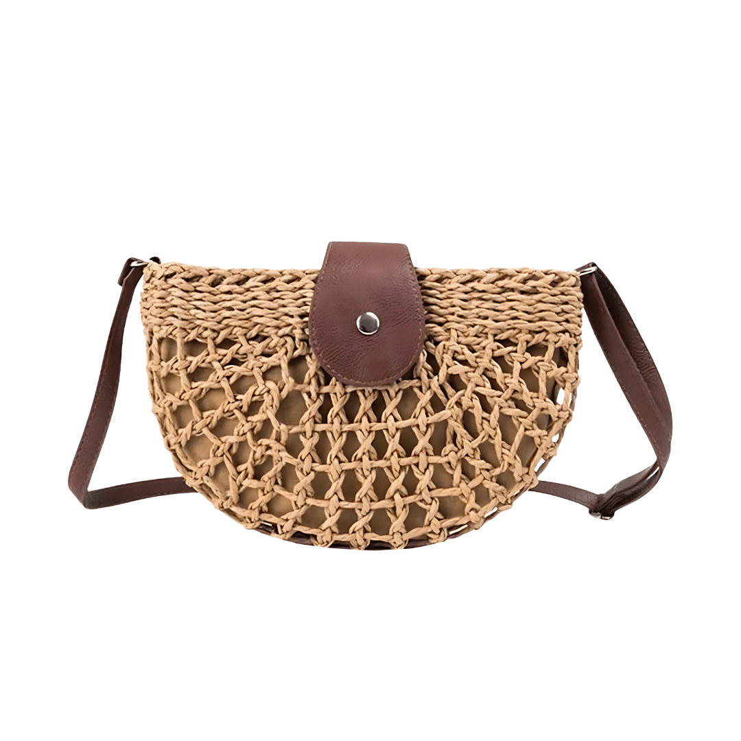 Sac bandoulière en paille
